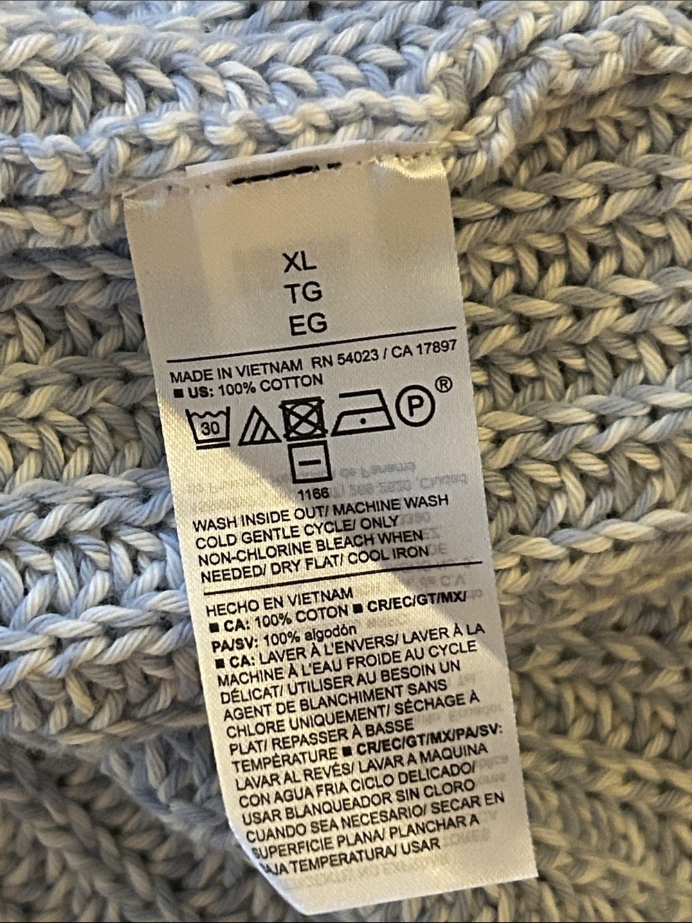 Light Blue Sweater Vest - Picture 3 of 3